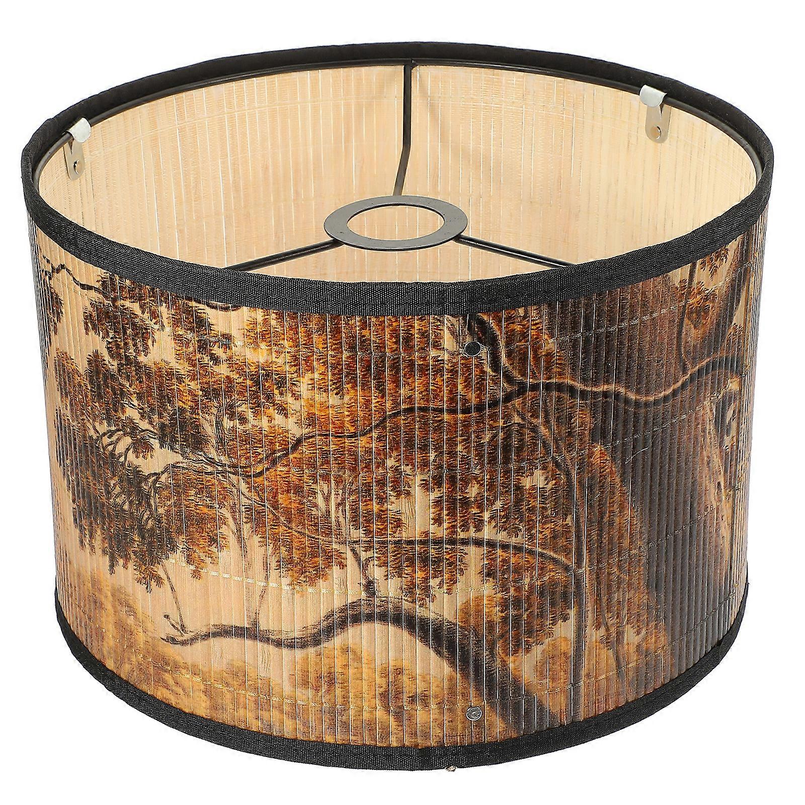 Bamboo Lampshade Pendant Lamp Shade Chandelier Shade Rustic Lamp Shade Hanging Lampshade