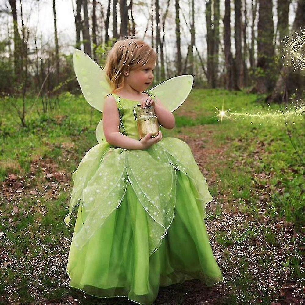 strapless open back dress Tinkerbell Dress XL (7-9 Yrs)