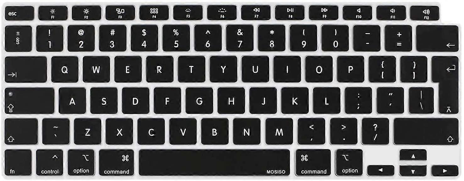 Black  Keyboard Cover Only Compatible with MacBook Air 13 inch 2022 2021 2020 M1 A2337 A2179 Retina Display with Touch ID Backlit Magic Keyboard, Wate