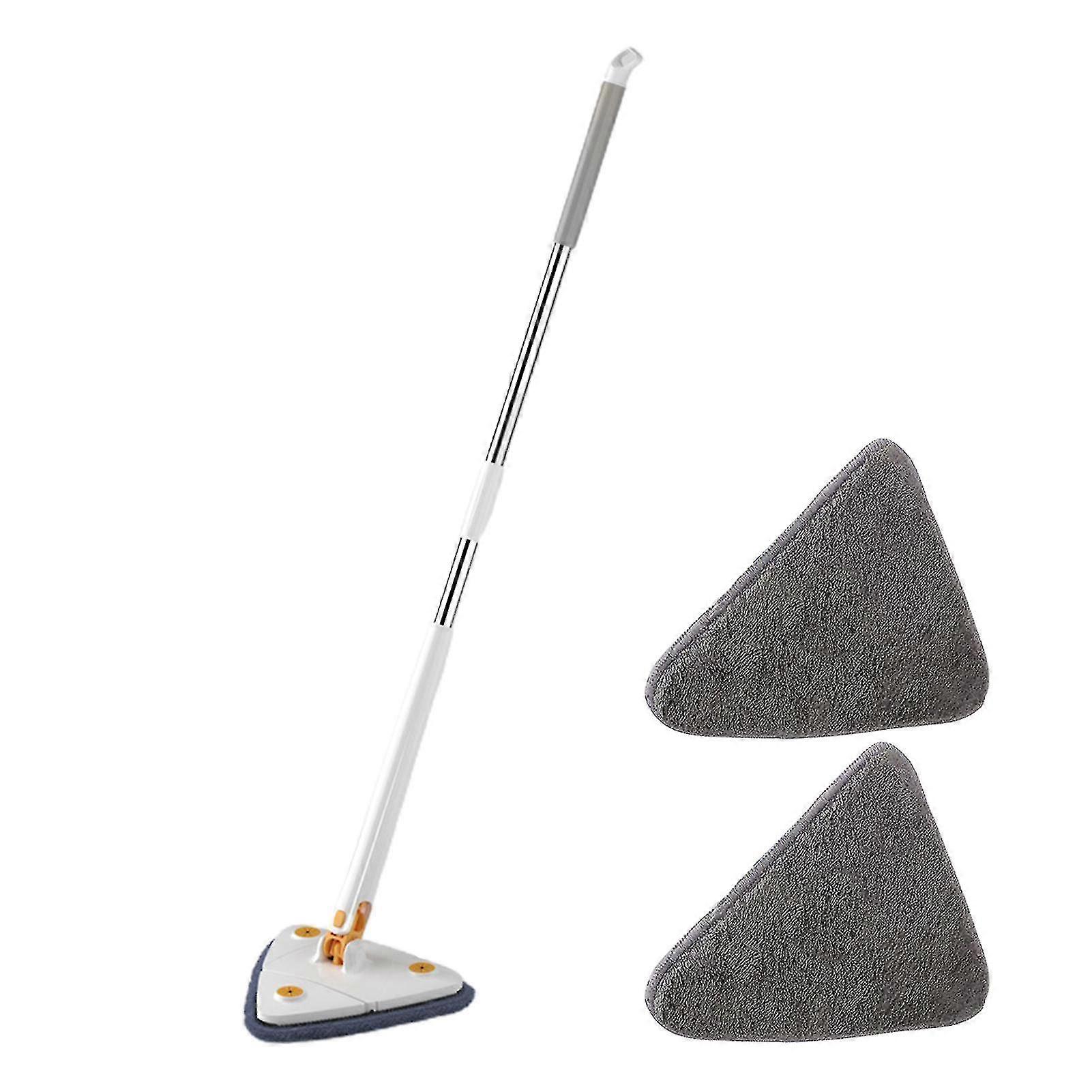 360 Rotatable Adjustable Cleaning Mop Wet & Dry Dual Use Triangle Free Hand Wash Mop For Cleaning