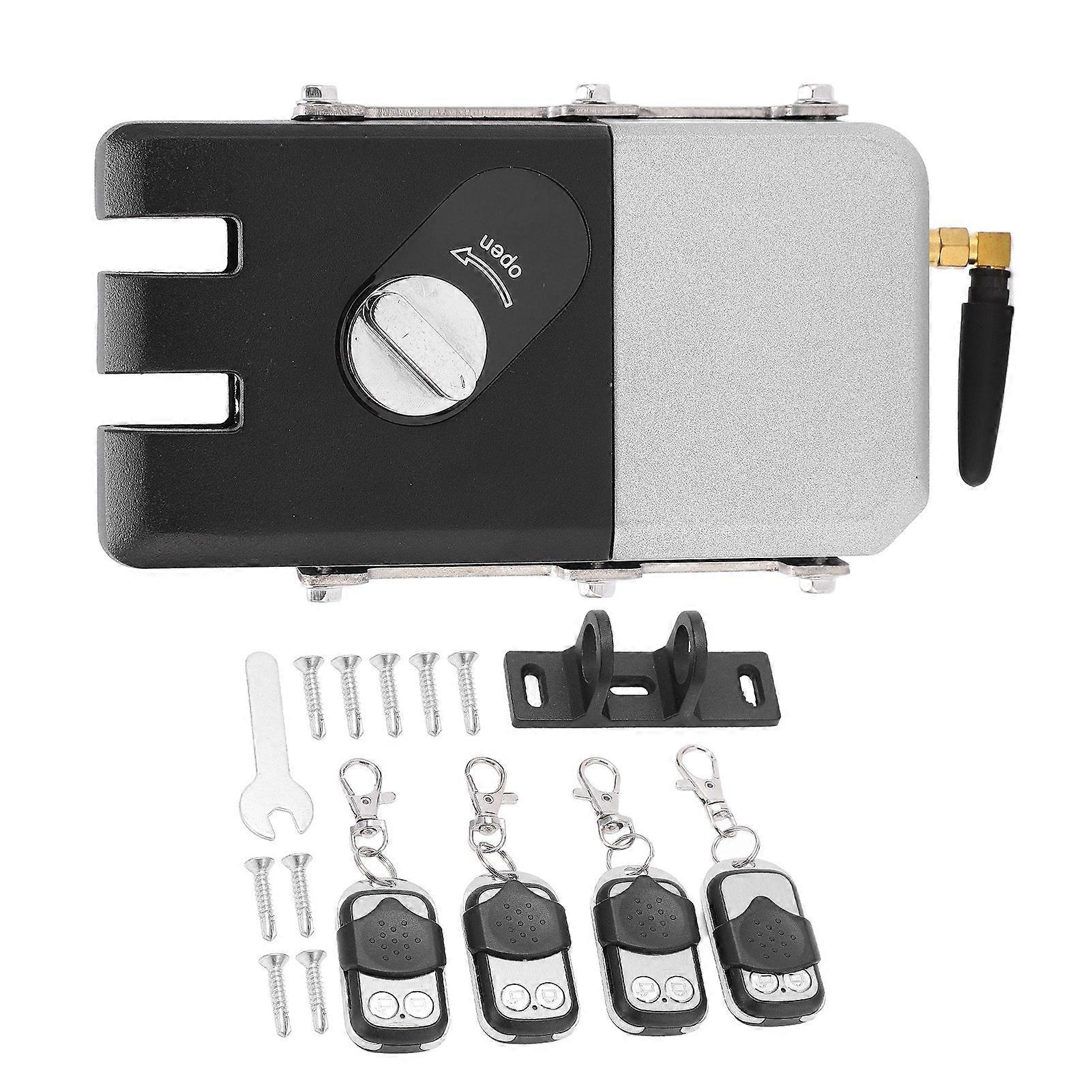 Security Door Lock Kit Remote Control Antitheft Emergency Keyless Doorlock for Home DC 12V/USB DC 5V