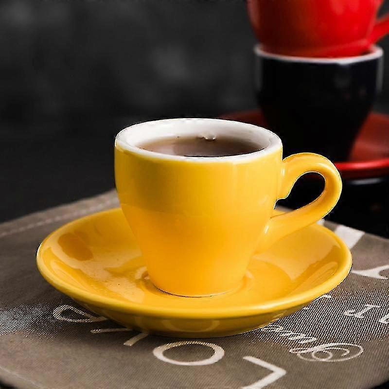 Macaron Espresso Black Italian Coffee Cup