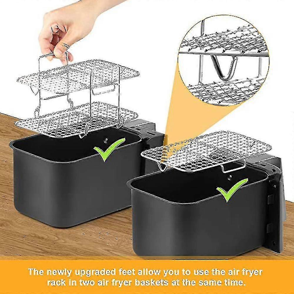 Ninja Dual Air Fryer 304 Stainless Steel Dehydrator Rack - Efficient And Versatile