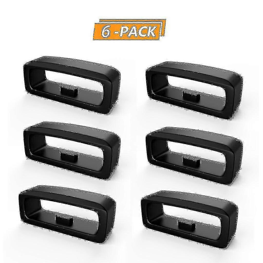 6 Pcs Durable Silicone Bezel Anti-lost Strap Ring 22 Mm Width Compatible For Polar A360/a370 Jiaming Fenix 5