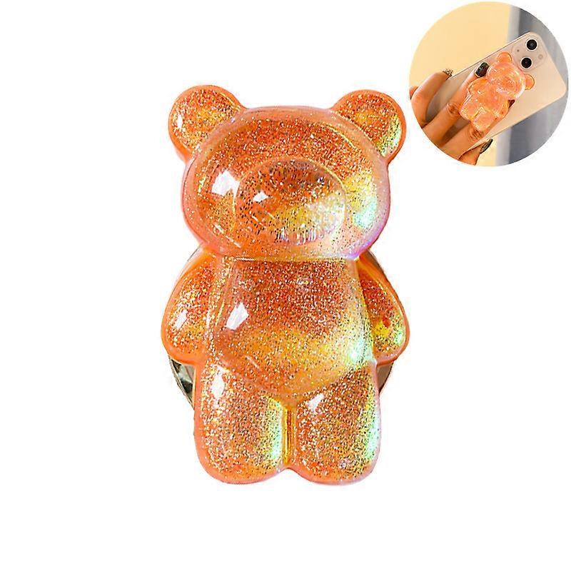 Laser Bear Cell Phone Holder Grip Tok Bracket For Iphone Fold Griptok Foldable Car Folding Mobile Socket Stand