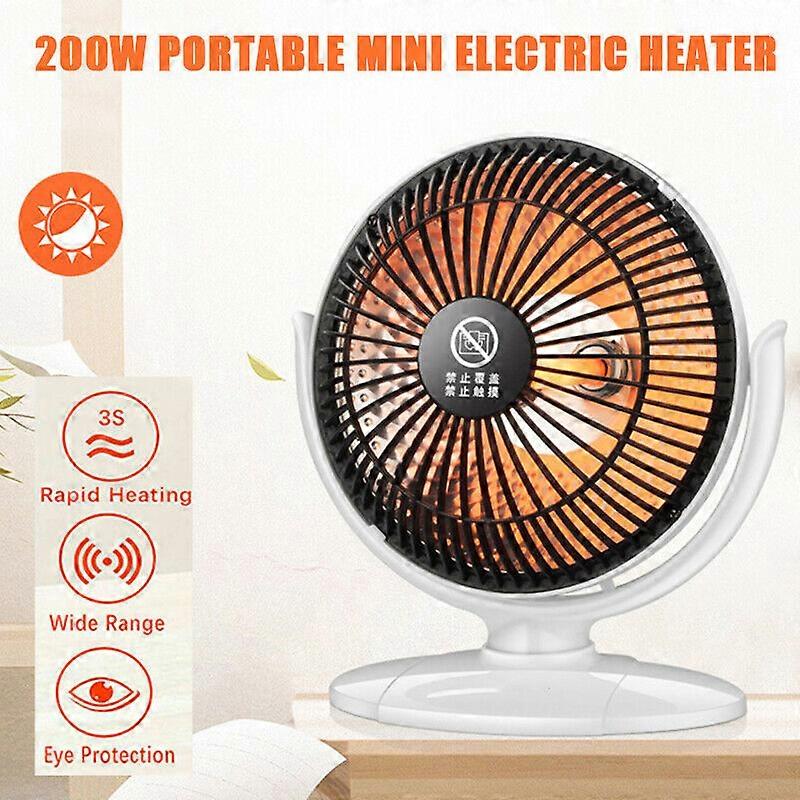 6" 200W mini sähkölämmitin tuuletin talvi ilmanlämmitin hiljainen työpöytä kotitoimisto