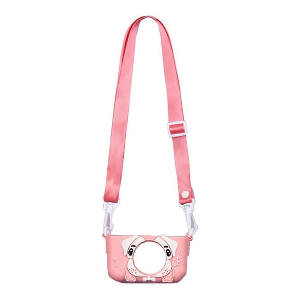Cartoon Camera Bag Cover Soft Silicone Protective Case- with Adjustable Lanyard