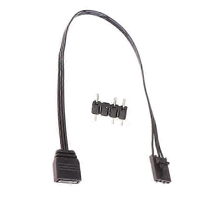 For 4PIN RGB to Standard ARGB 3-Pin 5V Adapter Connector RGB Cable 25cm