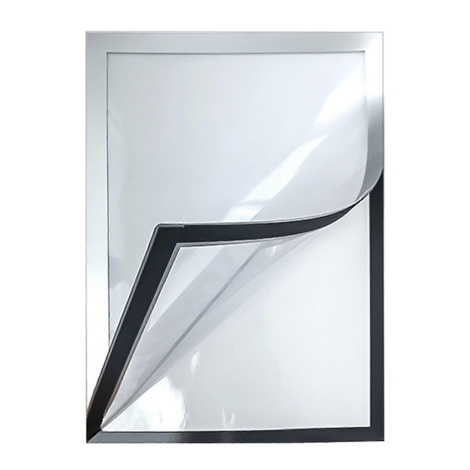 Self-Adhesive Frame Magnetic Picture Holder with Clear Cover Wall-mounted Poster Display Frame for Pictures Documents