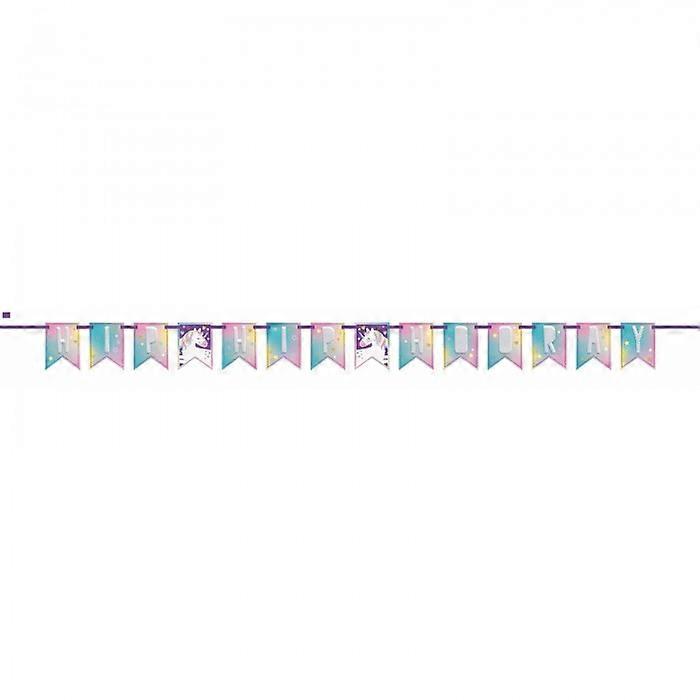 ユニークなパーティー、ヒップ、ヒップ、万歳、スターズ、ユニコーン、誕生日バナー