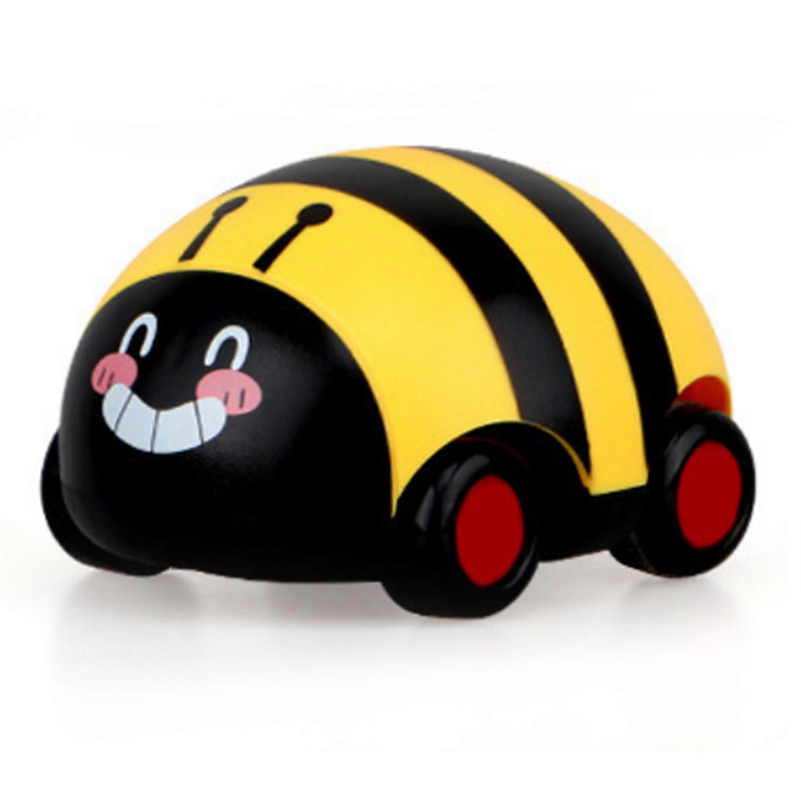 Pull Back Car Toy Kids Drop Resistant Plastic Educational Bee Style