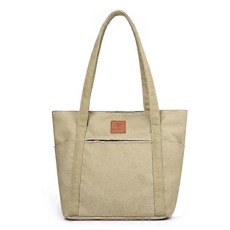 Shoulder Bag Women's Bag Trend Simple Fashion Large Capacity Solid Color Travel Canvas Bag