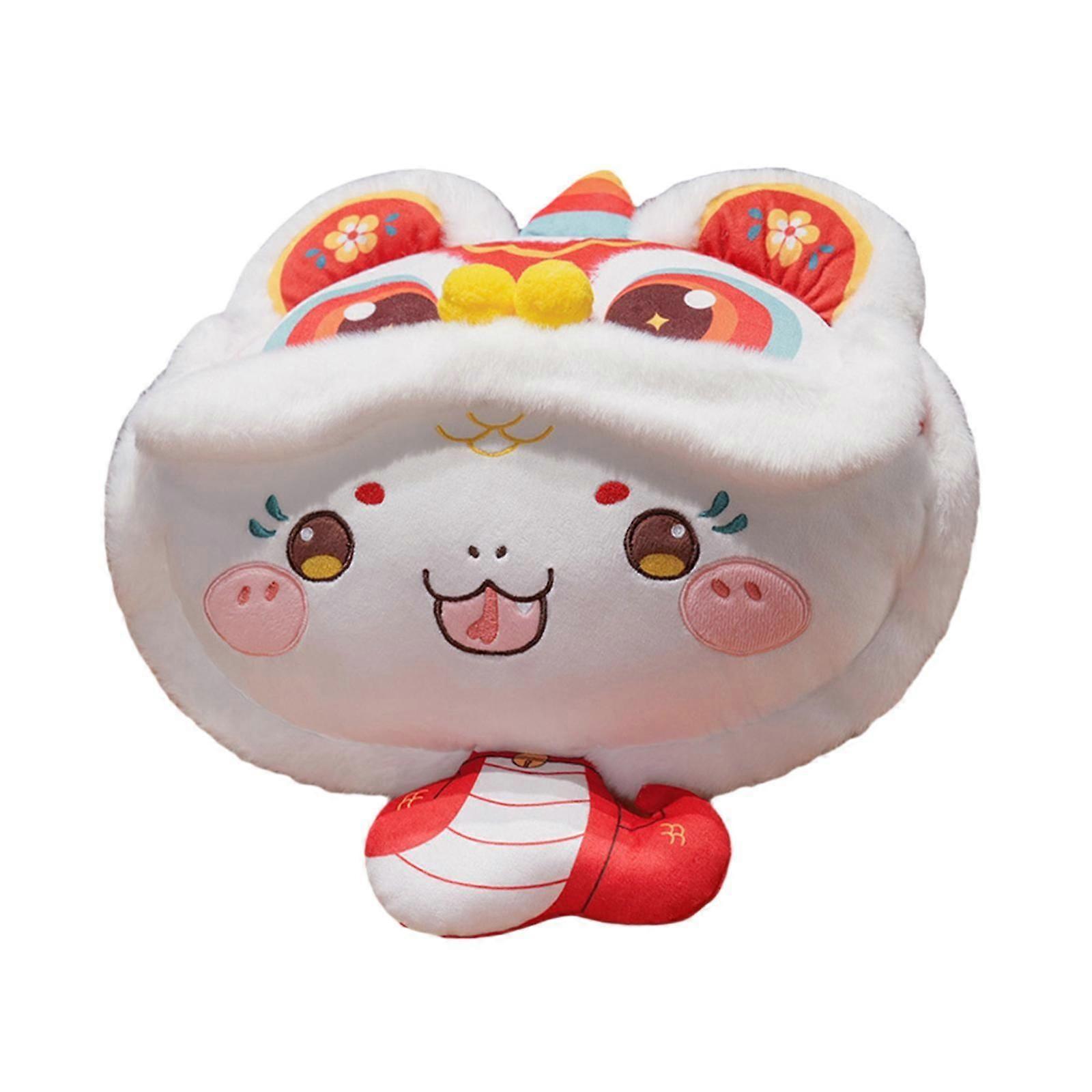 Chinese New Year Throw Pillow 2025 Snake Year for Party Decor Bedside Office Red