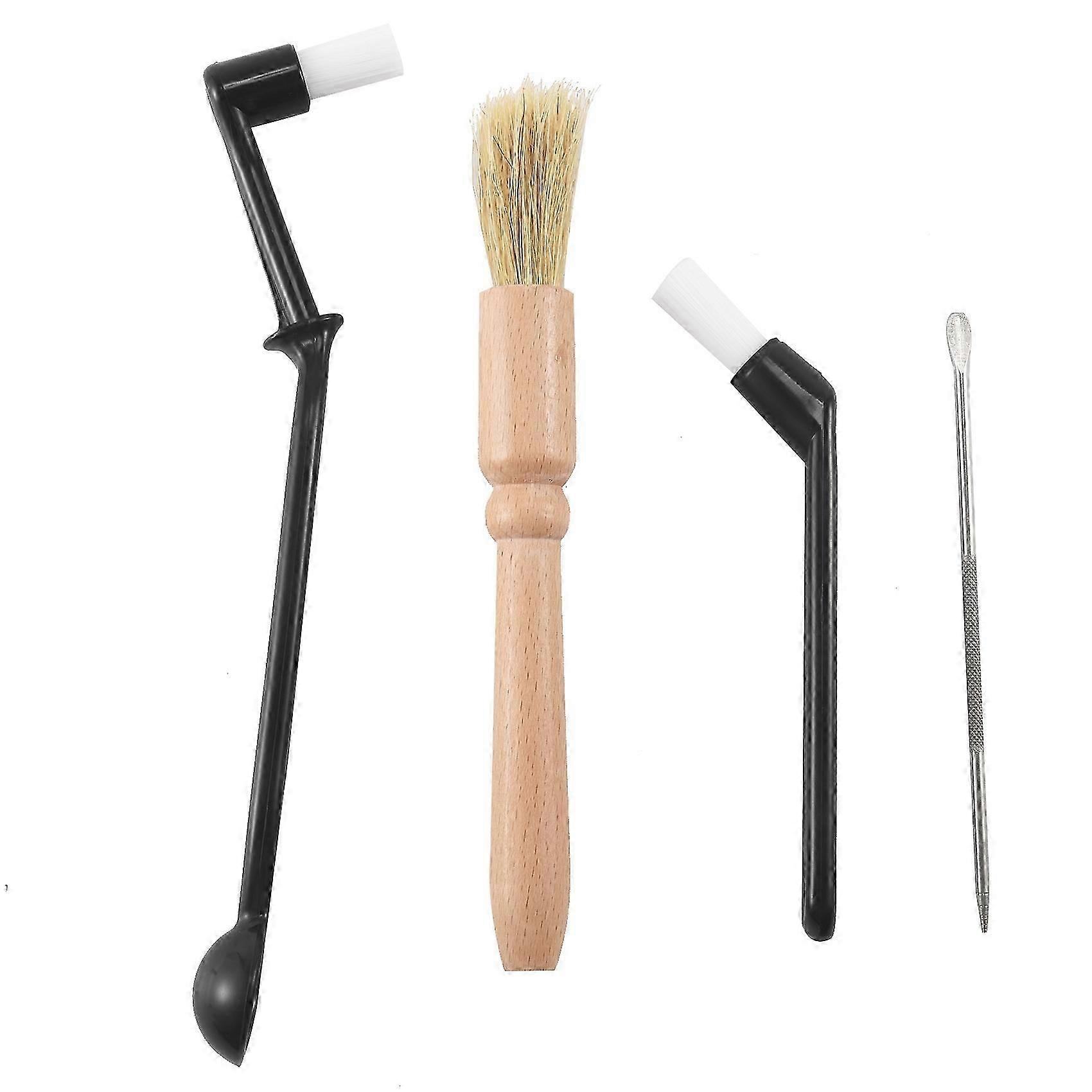 4 pcs ensemble de nettoyage de machine à café avec brosses