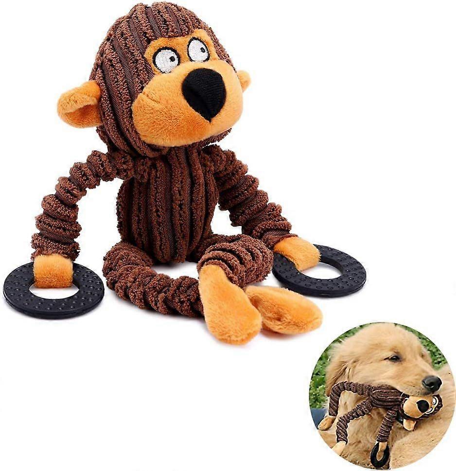 Squeaky Toy with Rubber Ring for Dog Little Monkey