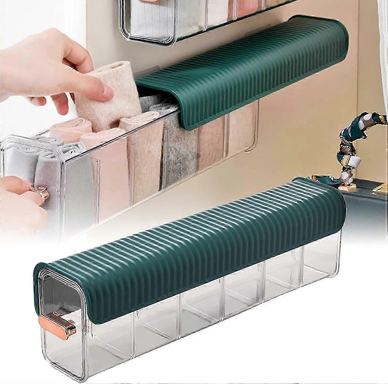 Underwear Storage Box Wall Mount Drawer Organizer For Socks Data Cable