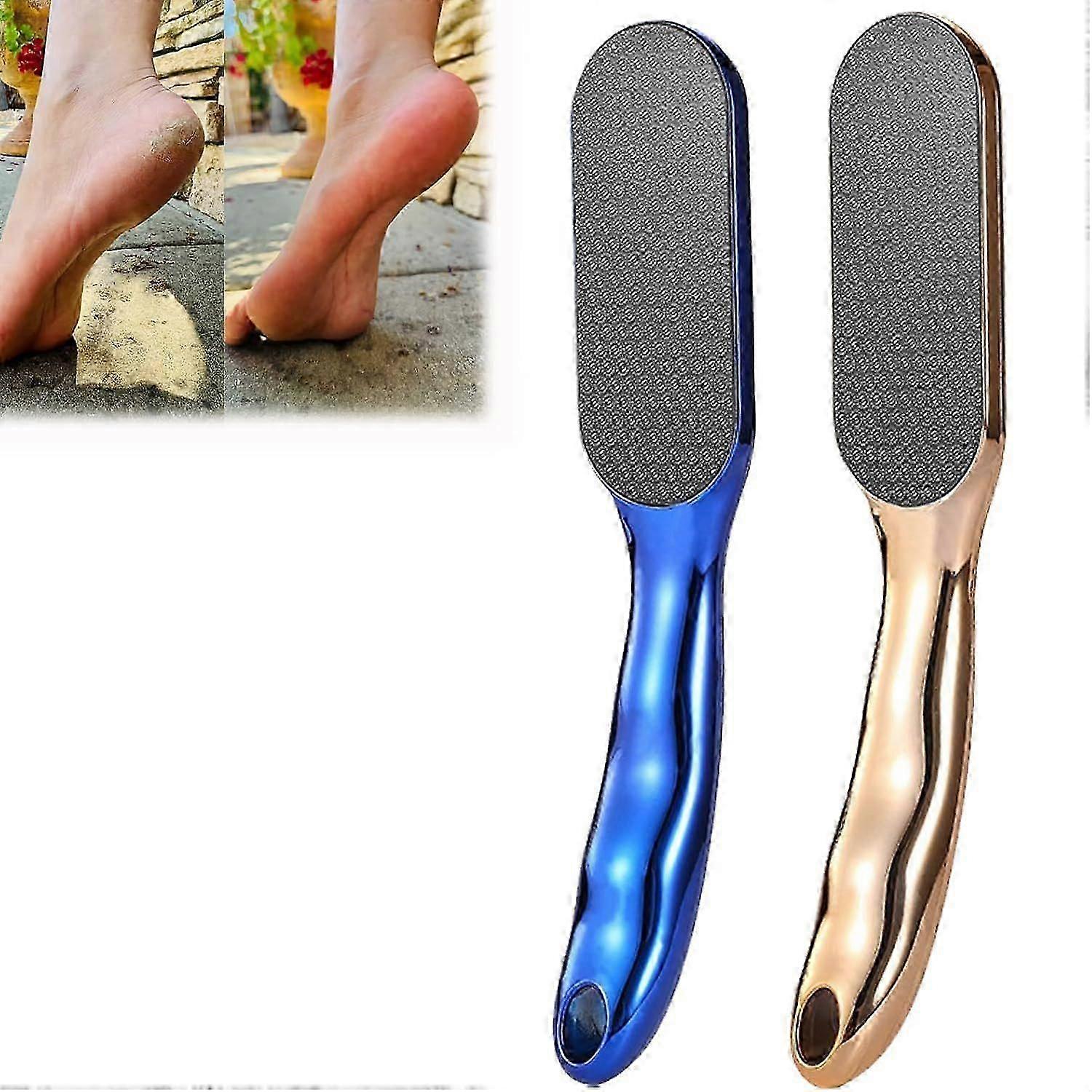 Foot File, Nano Glass Foot File Callus Remover with Non-Slip Ergonomic Handle, Professional Foot Care Tools, Pedicure Tool for Smooth Feet