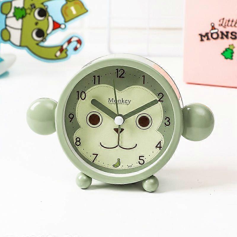 Simple creative mute student with cute children's bedside clock small alarm clock desk clock