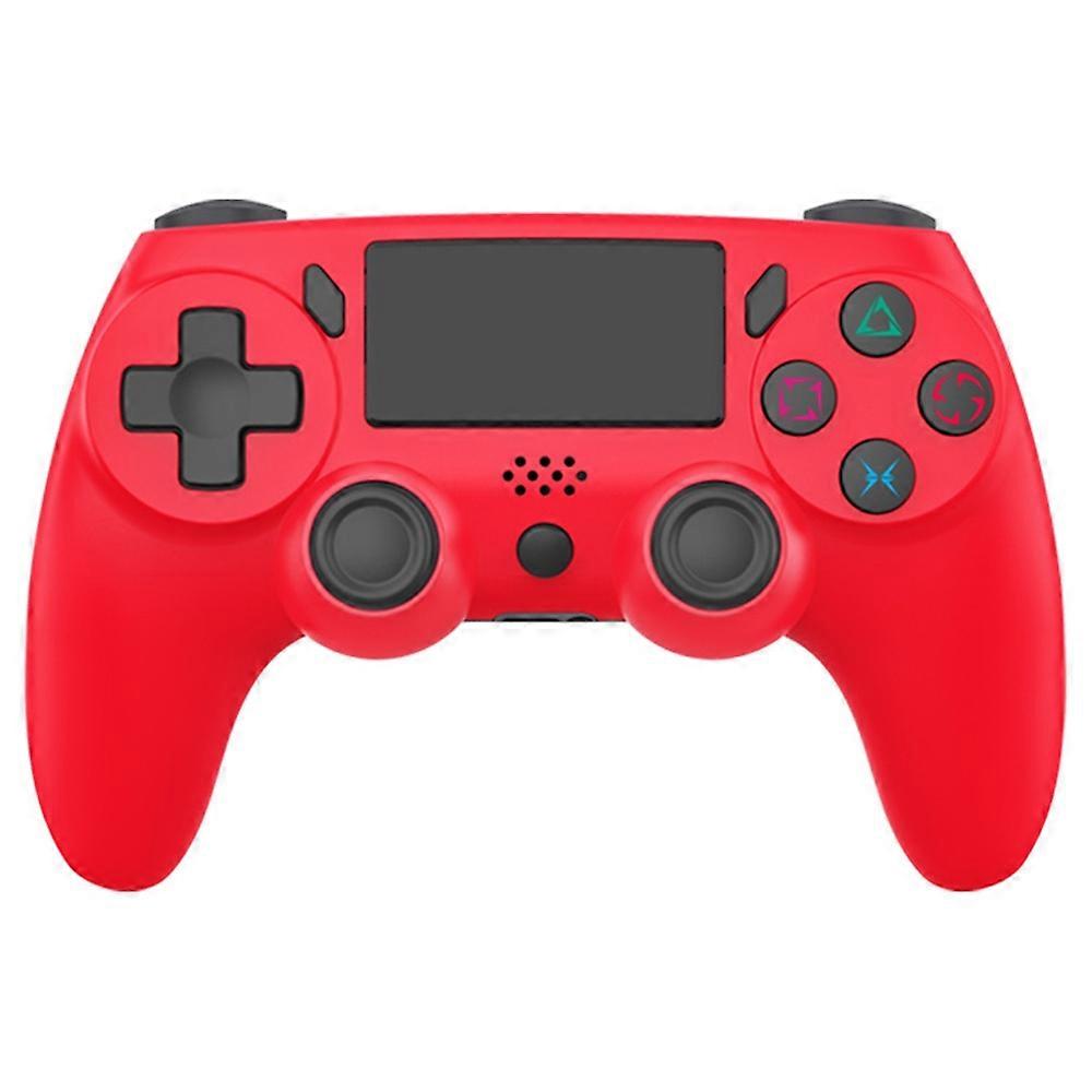 P47 For PS4/PS3/PC Bluetooth Gamepad 6-Axis Gyroscope Dual Motor Vibration Game Controller-Red