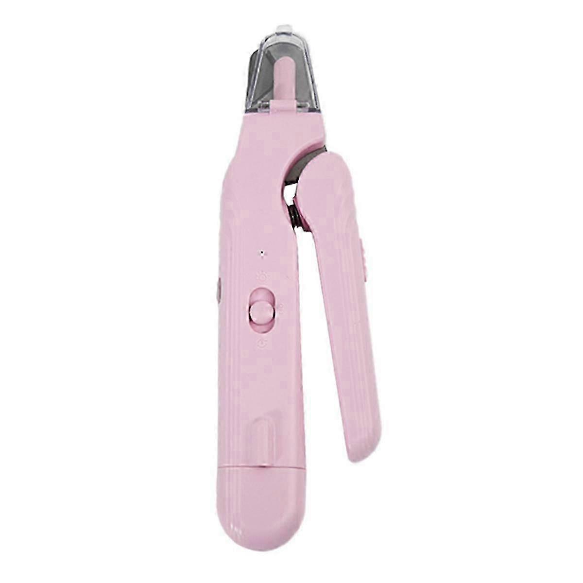 Pet LED Nail Clipper Type-C Charging Port Universal Nail Polisher and Clipper for Cats and Dog 2-In