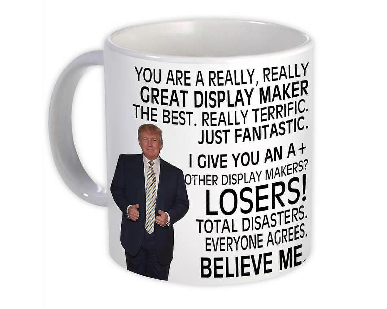Gift Mug: Display Maker Funny Trump Professions