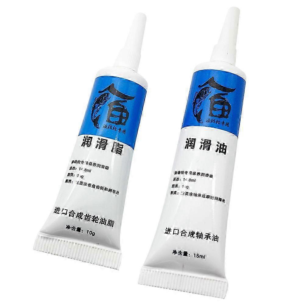 Kaesi 2pcs דיג סיכה סליל מתכת נושאת מתכת שמן גריז תחזוקה אספקה