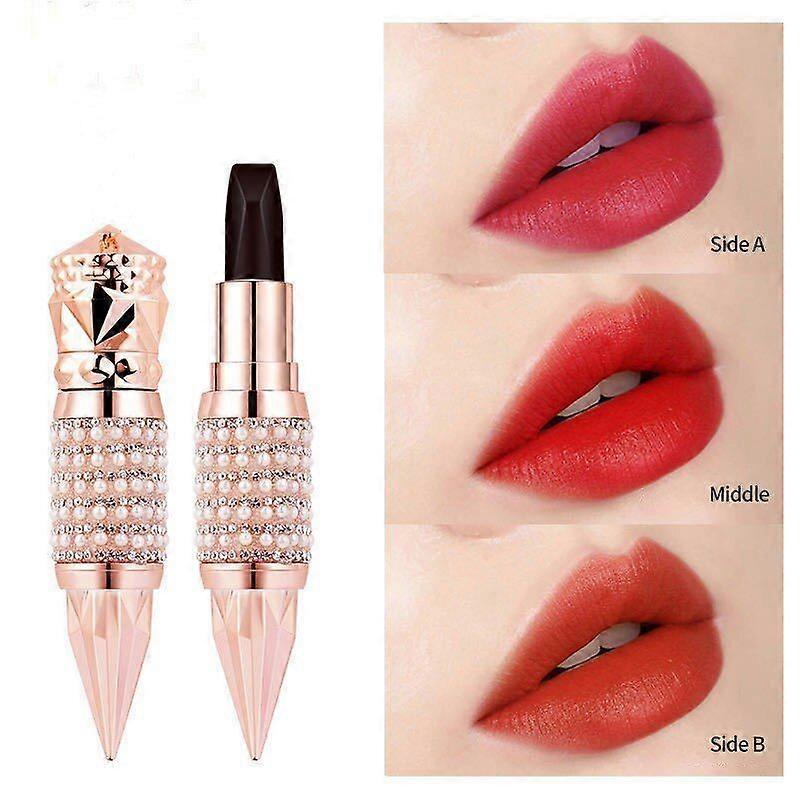 3 In 1 Lipstick Queen Scepter Matte Lipstick With Chain Moisturizing Long