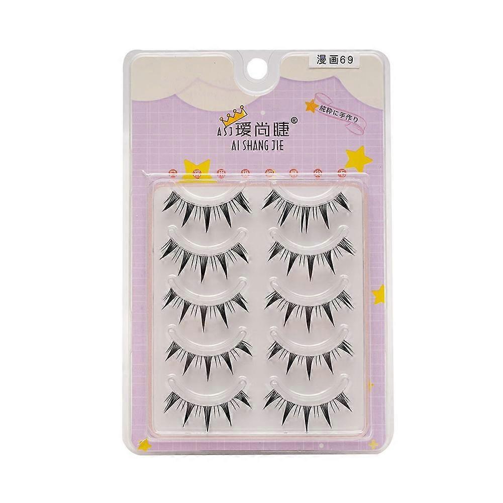 Cils Manga œil de chat 3D Faux cils naturels Cils aspect naturel