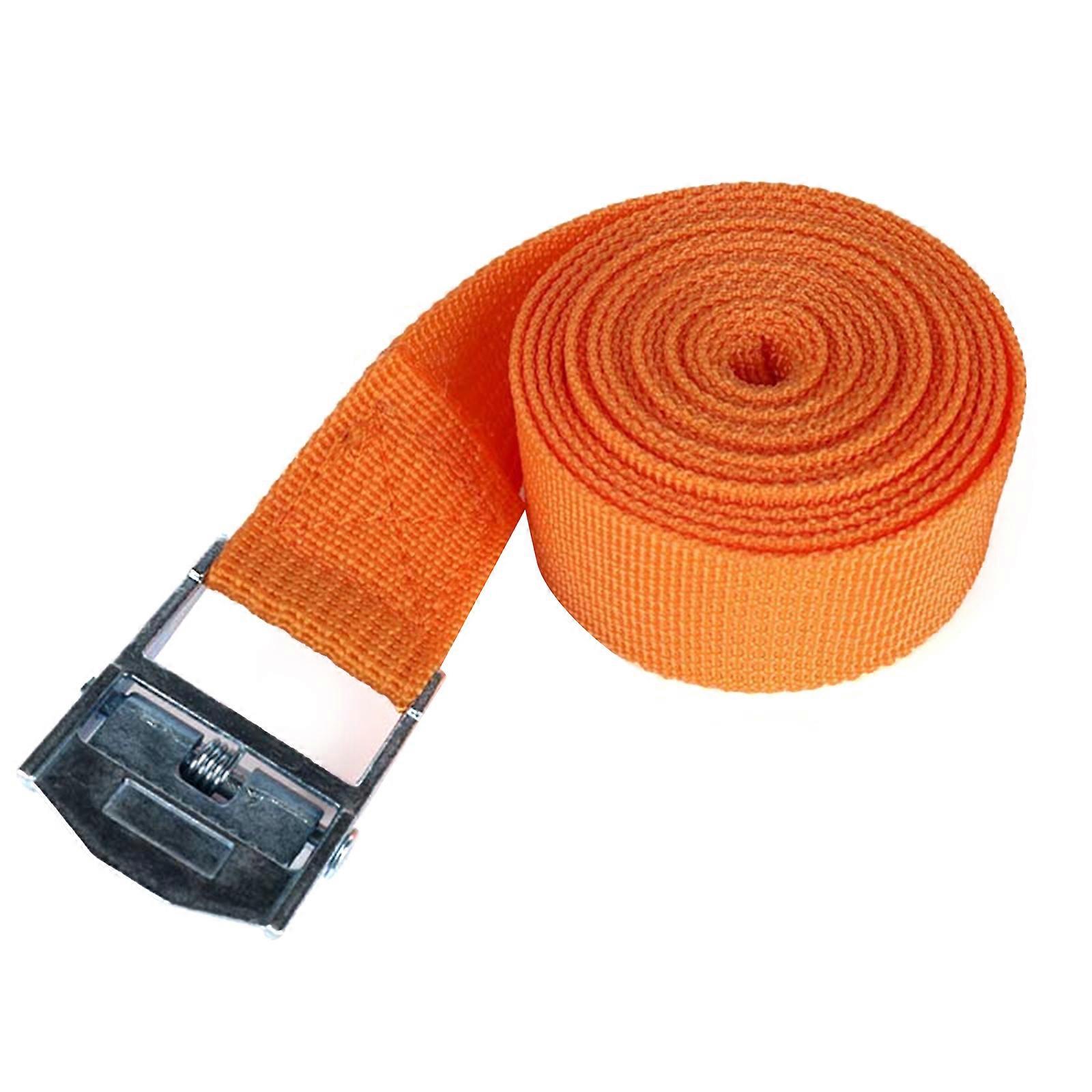 Adjustable Nylon+Polyesters Fastening Ties Reliable Strap Belt with Metal Buckles Slip Resistants for Carry Secure Items  5 m