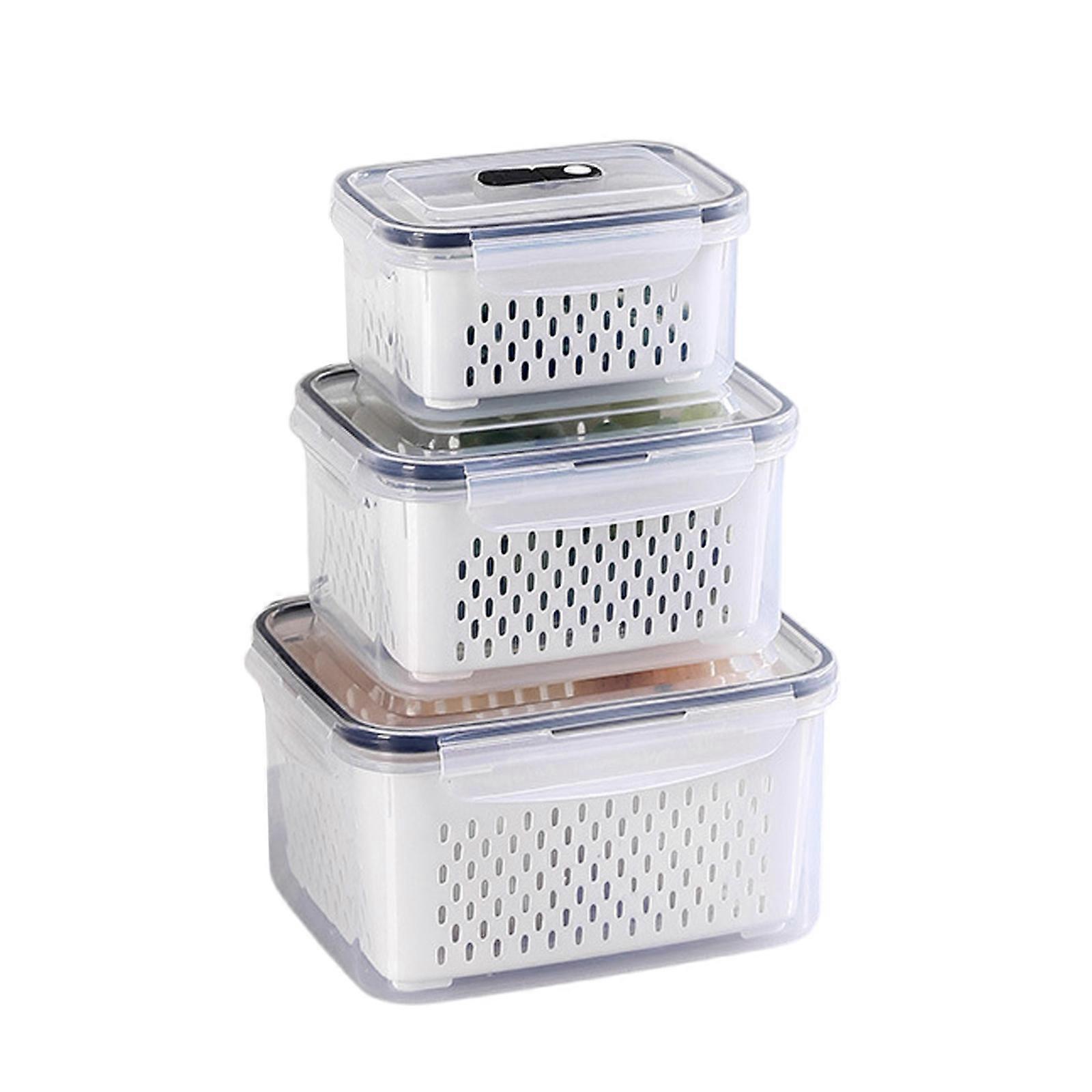 Fruit Container with Removable Colander and Handle for Easy Cleaning and Storage in Kitchen or Picnics Organization