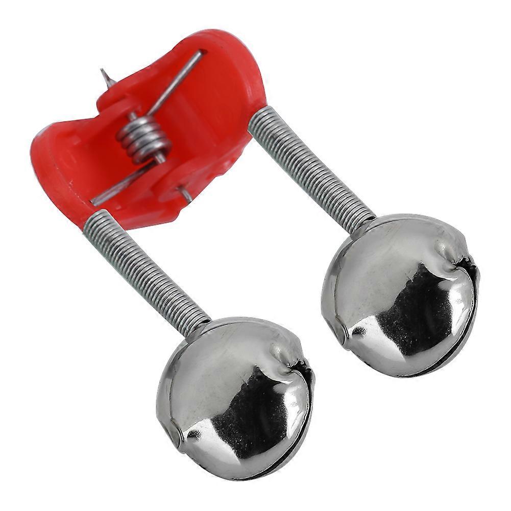 Anglers' Ally, Dual Alert Bells for Night Fishing Indicator, Glow Stick Friendly, Plastic Clamp with Spring Load, Easy To Use for Professional