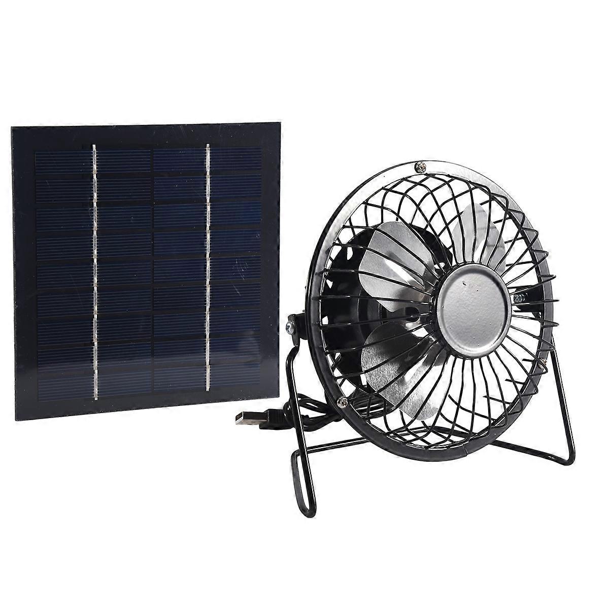 Mini Solar Panel Powered Ventilator Fan 5W 4 Inch Solar Exhaust Fan