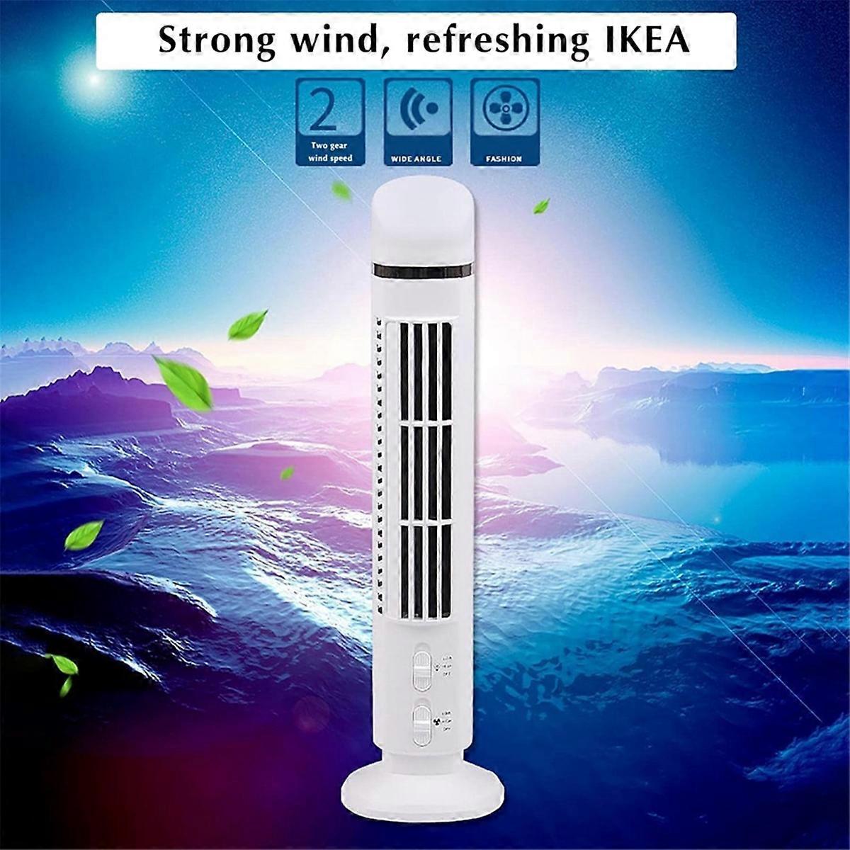 Air Cooler Fan,Streamlined Tower Fan with LED,, USB Interface Black