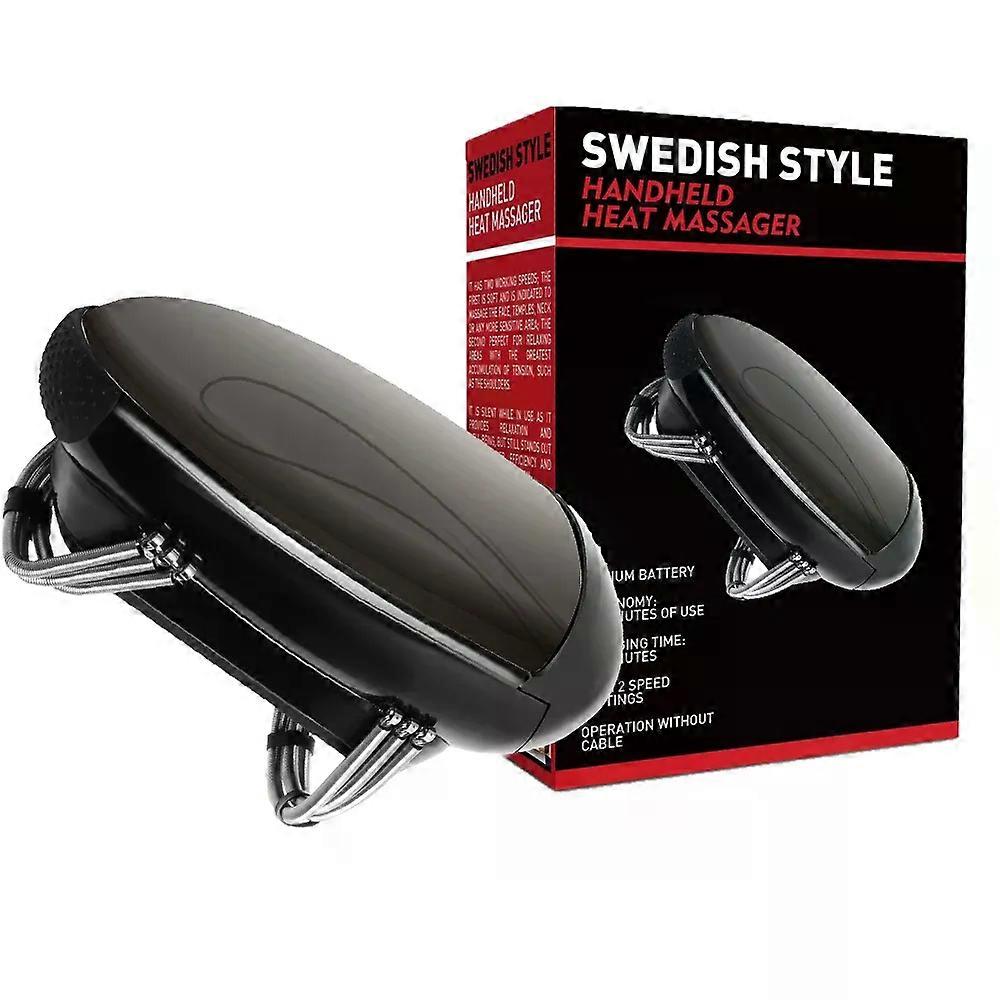 مدلك الحلاق مدلك الاهتزاز الاحترافي صالون حلاقة اللاسلكي محمول باليد مدلك الحرارة USB الجسم الرقبة الخلفية الرأس مدلك الوجه