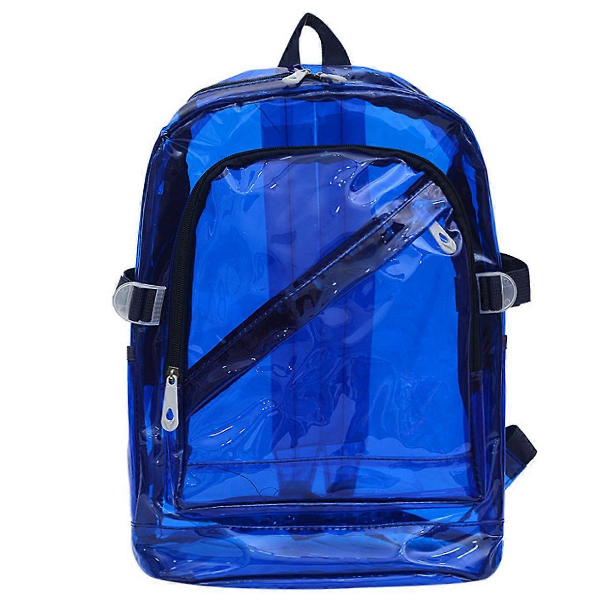 Women's Transparent Backpack Large Capacity Bright Color Bag Waterproof Beach Backpack