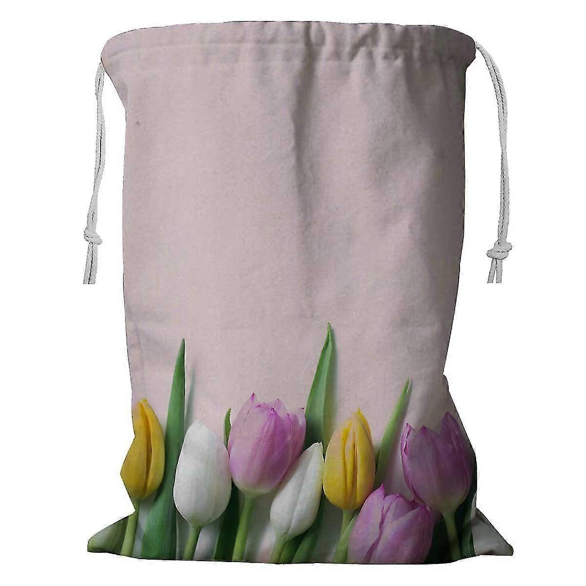 Flower Storage Basket Laundry Bag With Drawstring 60x80 Cm