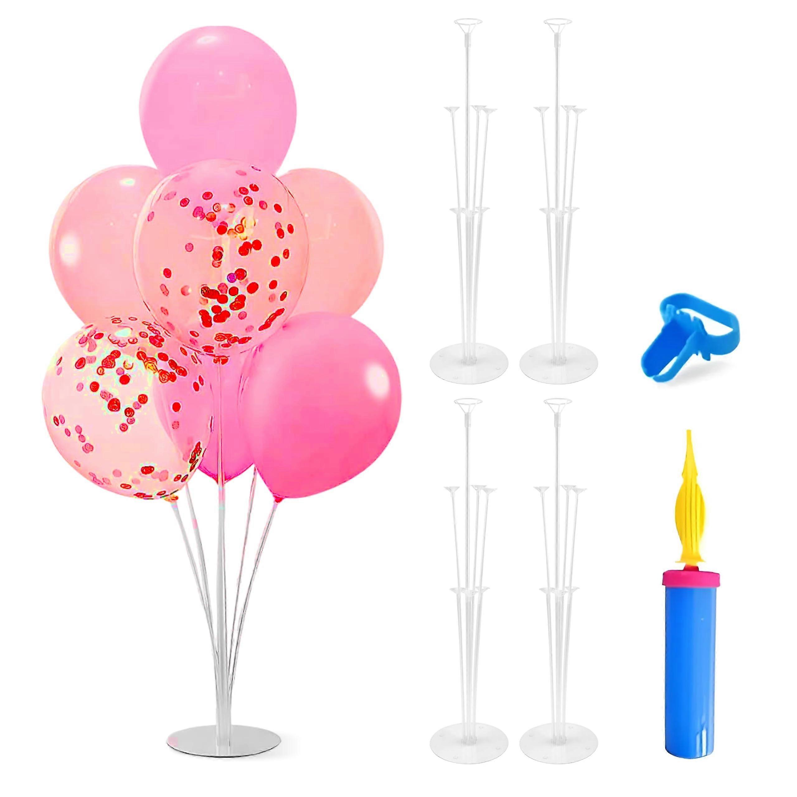 Set Christmas Balloon Stand for 28 Balloons with Fast Inflatable Vehicles - Sturdy and Easy to Assemble