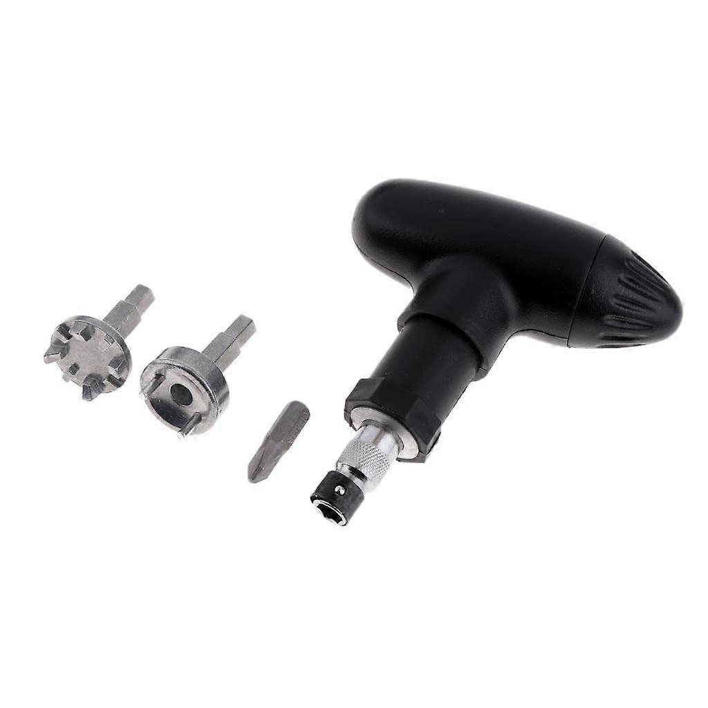 Golf Shoes Spikes Ratchet Removal Grip Wrench with 3 Adapters for Easy Compatibility and Secure Fit