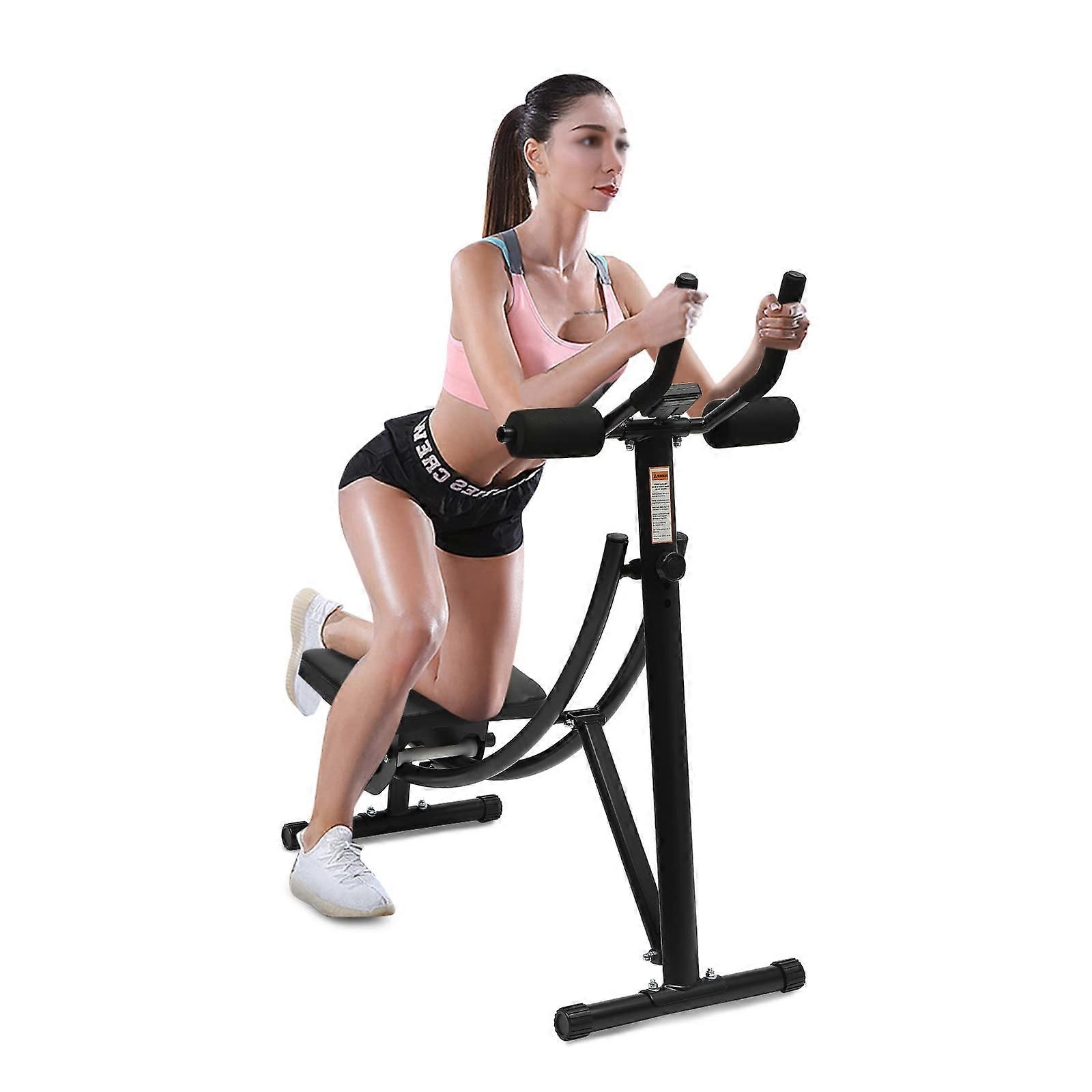 Abdominal Machine, Ab Machine Coaster Abdominal Crunch Trainer with LED Screen, Abdominal Exerciser for Ab Machines for Home Gym Core Workout