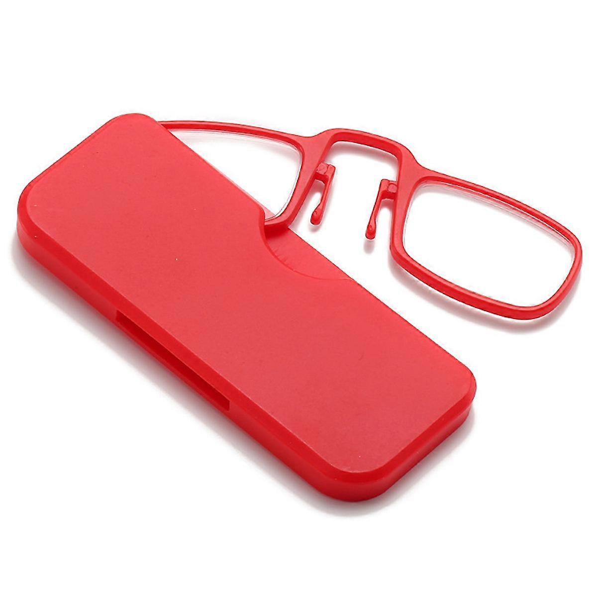 Universal pod case rectangular reading glasses for portability and ease of use