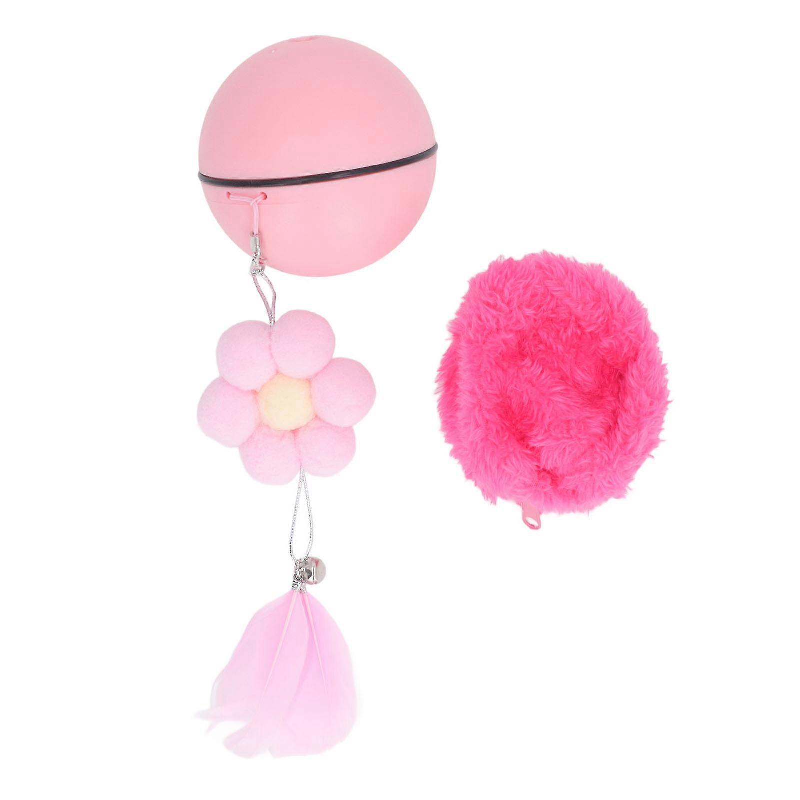 Interactive Cat Toy Ball One Touch Start Noise Reduction Automatic Rolling Cat Ball for Pet Exercise