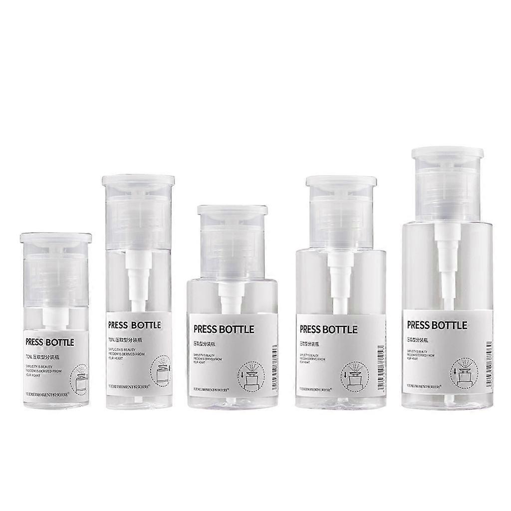 Empty Shampoo Bottles with Pump Multipurpose 30/50/80/100/120ml Clear Bottles