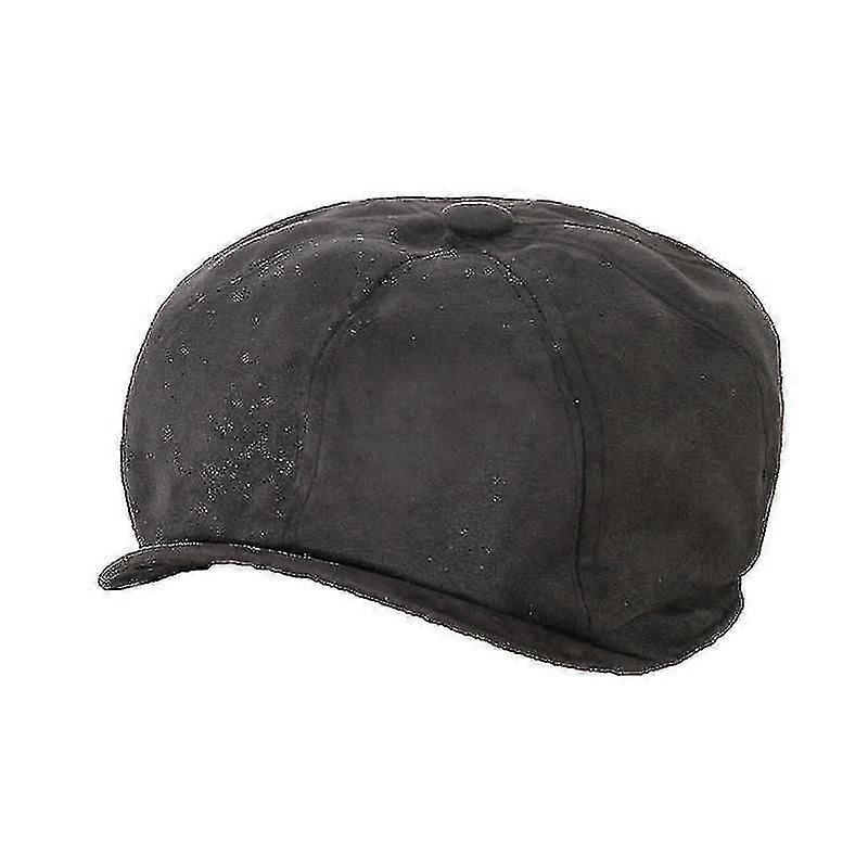 British Style Octagonal Winter Wool Hat Gatsby Cap