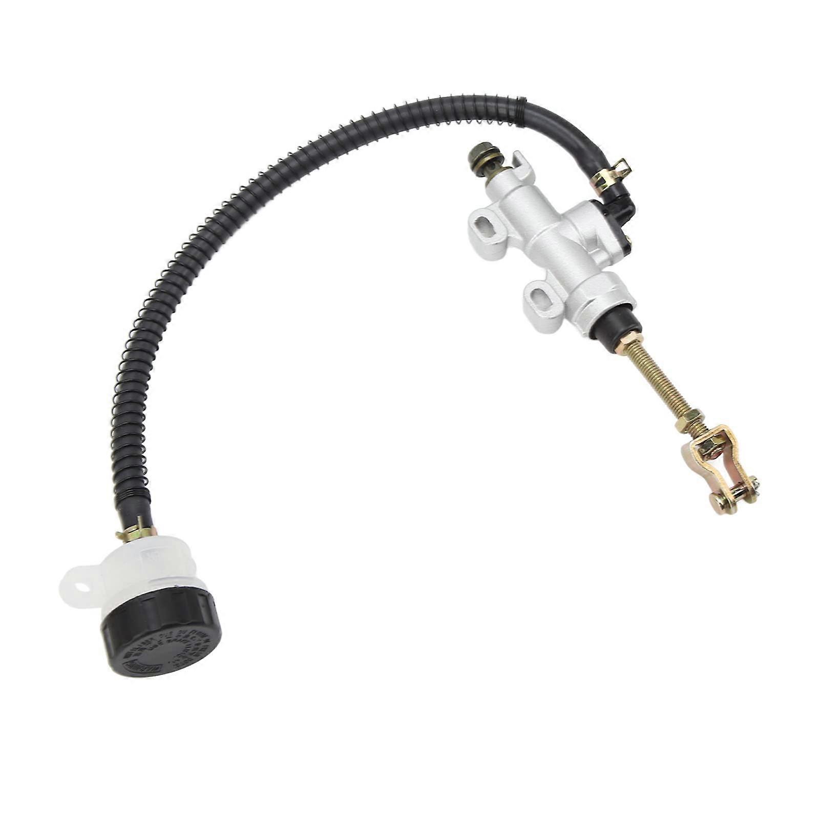 Motorcycle Rear Brake Pump Universal Hydraulic Master Cylinder with Reservoir for 50cc to 250cc Bikes