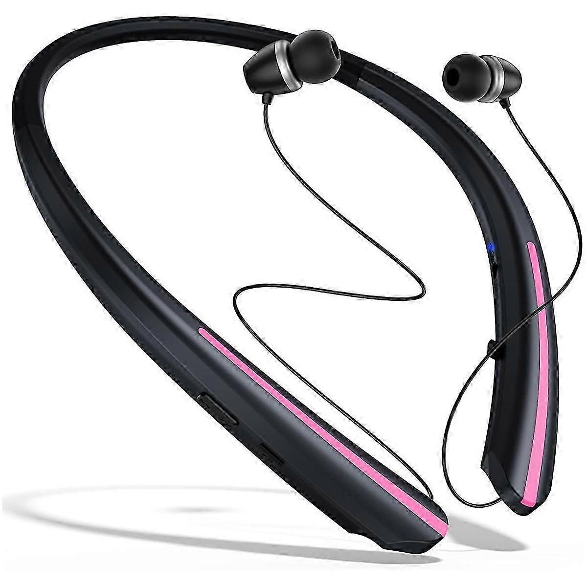 Neckband Wireless Bluetooth Earphones, Retractable Eara