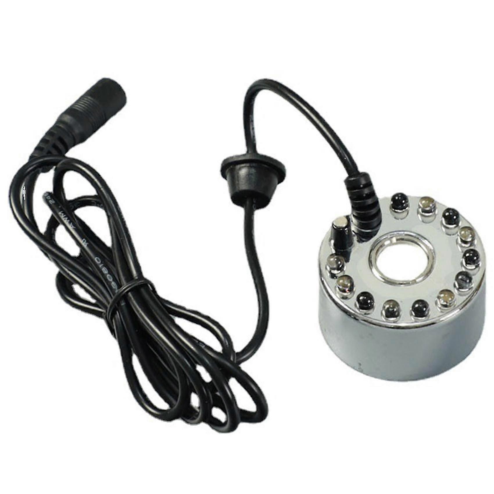 12 Led Colorful Light Ultrasonic Mist Maker Water Fountain Pond Decorx
