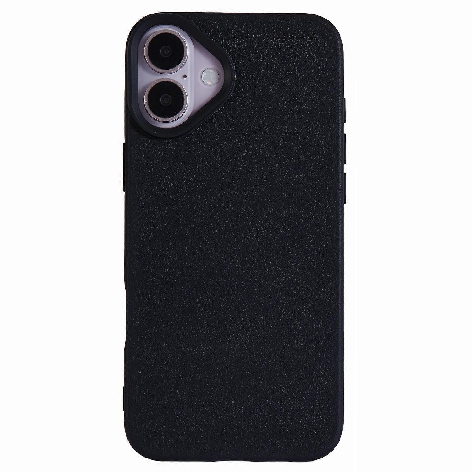 For iPhone 16 Plus Case Litchi Texture TPU Shockproof Phone Cover