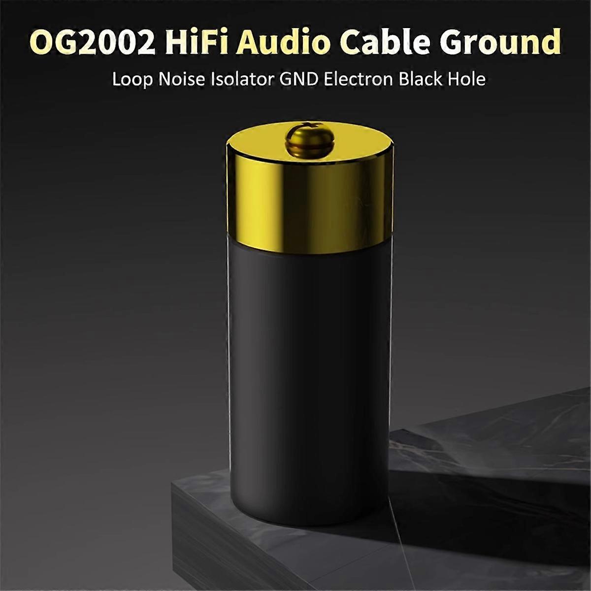Ground Loop Noise Isolator GND Anti-Interference Electronic Black Cave Speaker Grounding Wire Power