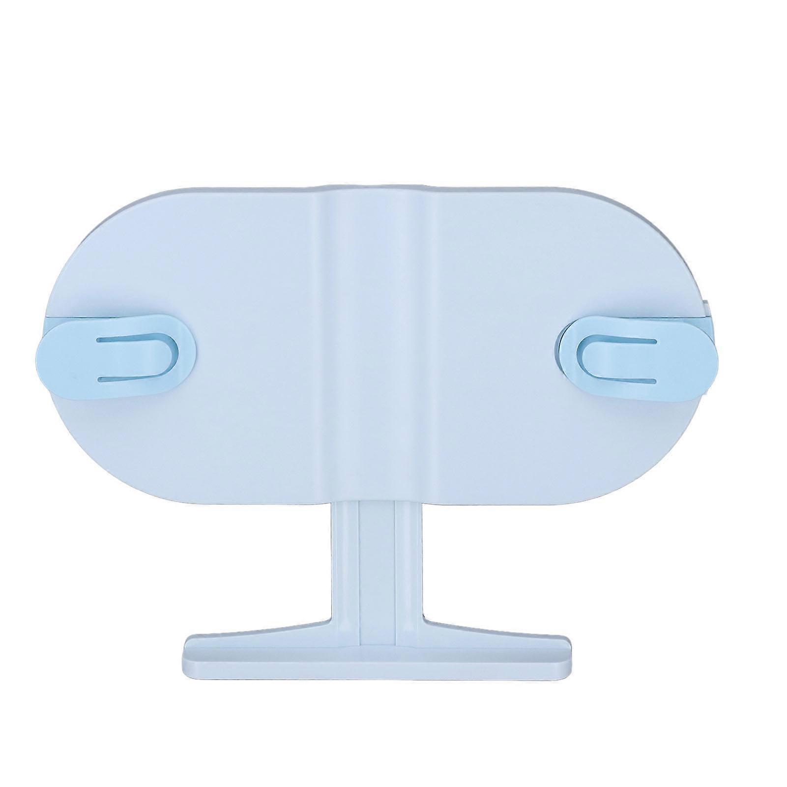 Reading Stand Width Adjustment Blue Compact Portable Book Holder for Mobile Phones Tablets Students
