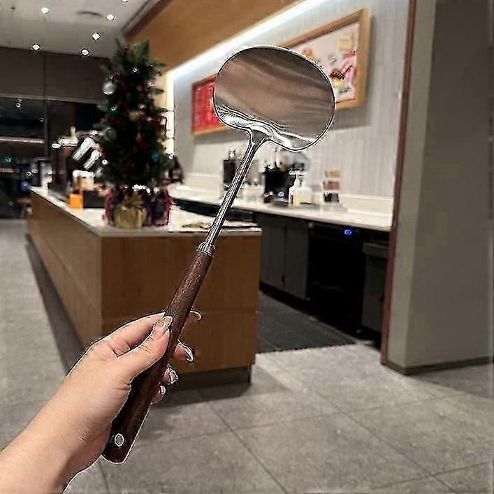 Stainless Spatula Household Cooking Spatula Walnut Handle Spatula Spatula Steel Walnut Spatula Small
